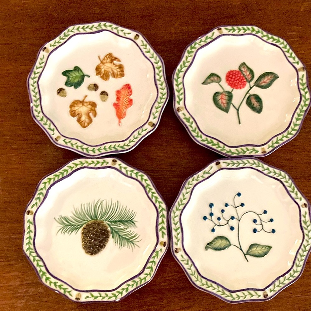 MWW Market Ceramic Coaster Set, Fall